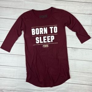 Pink Victoria’s Secret pajama shirt size XS